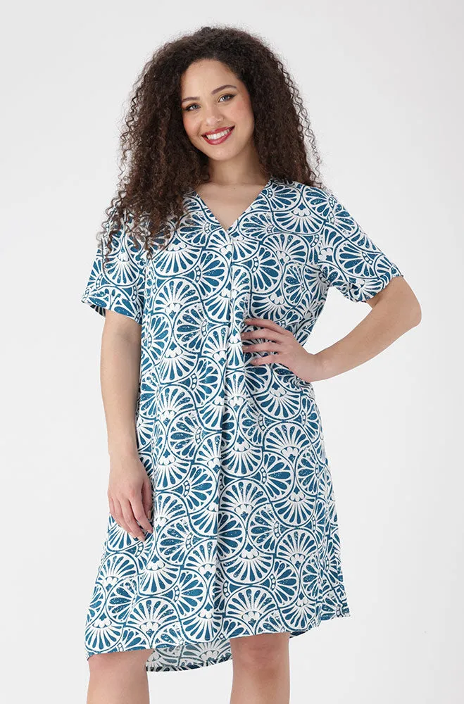 Carla Portofino Dress _ 155959 _ Teal sold by Dunns