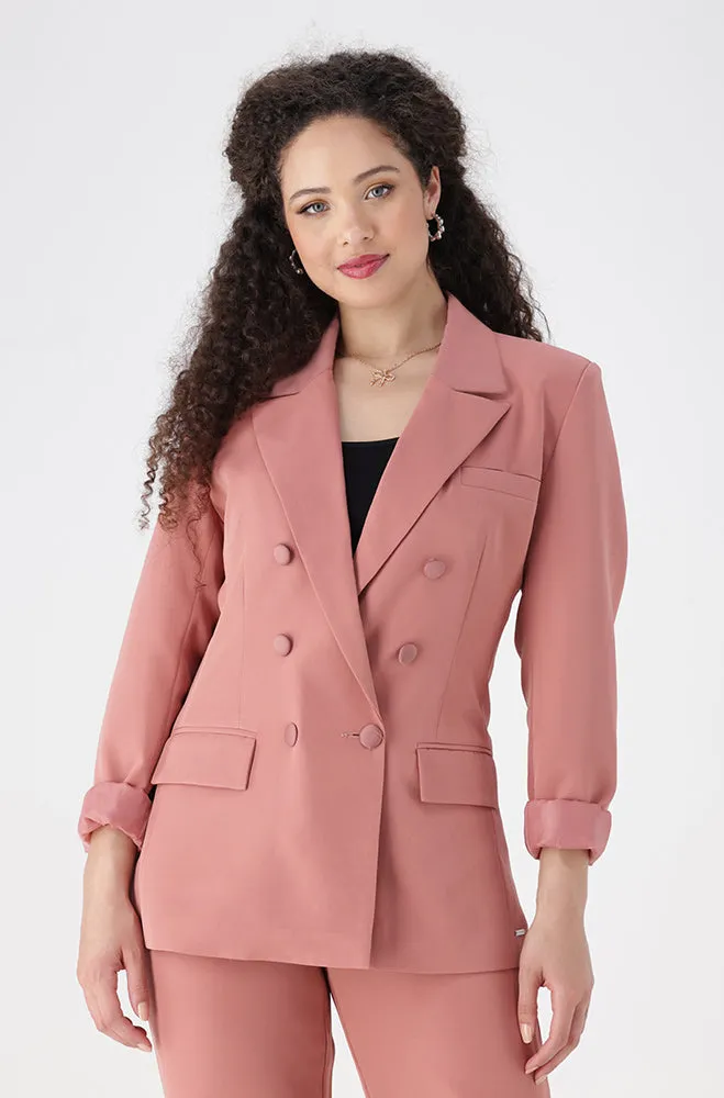 Farah Smart Blazer _ 154942 _ Pink sold by Dunns