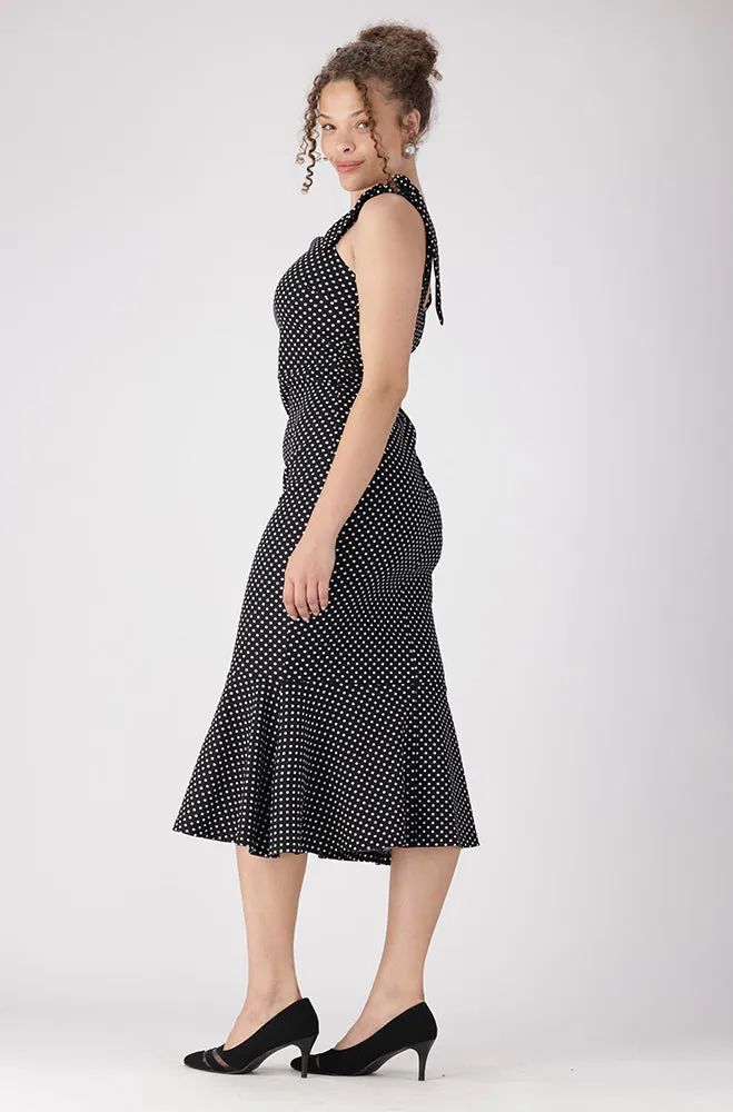 Gen Shoulder Tie Dress _ 156356 _ Black sold by Dunns product image thumbnail 2