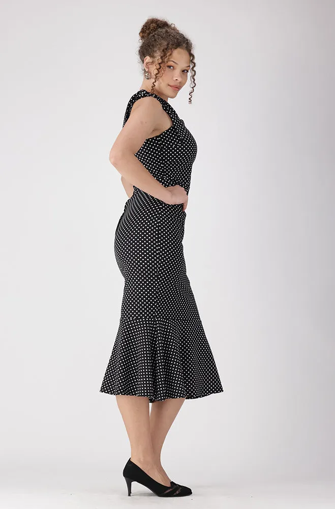 Gen Shoulder Tie Dress _ 156356 _ Black sold by Dunns product image thumbnail 4