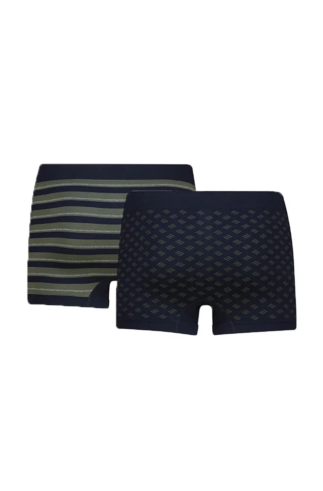 Beck Seamfree Trunks 2pk _ 155894 _ Navy sold by Dunns product image thumbnail 2