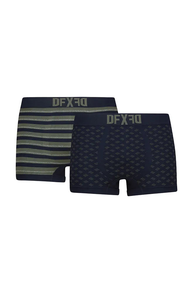 Beck Seamfree Trunks 2pk _ 155894 _ Navy sold by Dunns