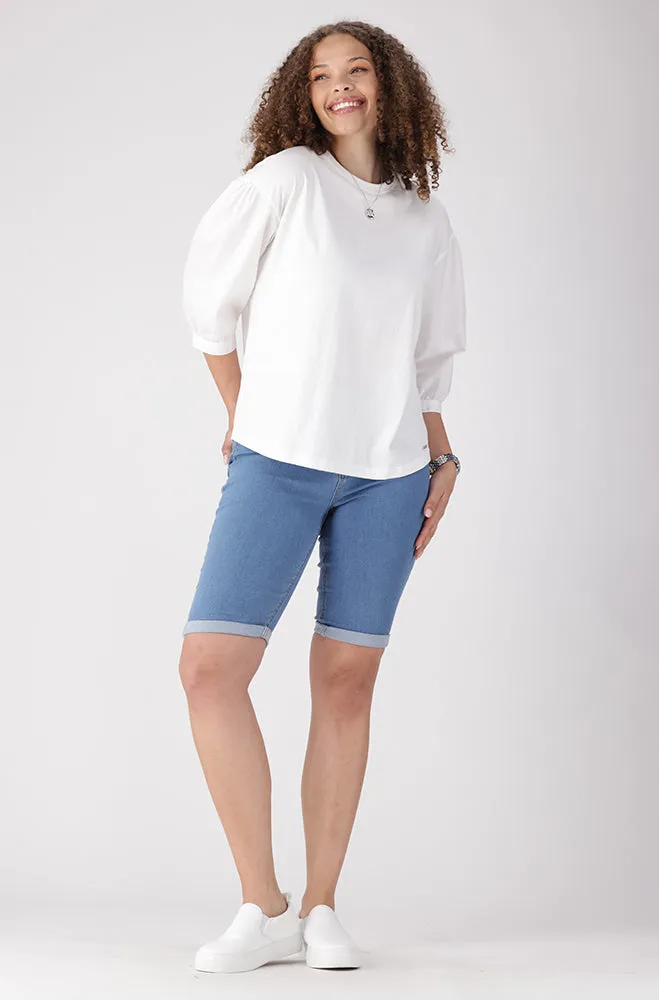 Sarah Knit Combo Top _ 156435 _ White sold by Dunns product image thumbnail 4