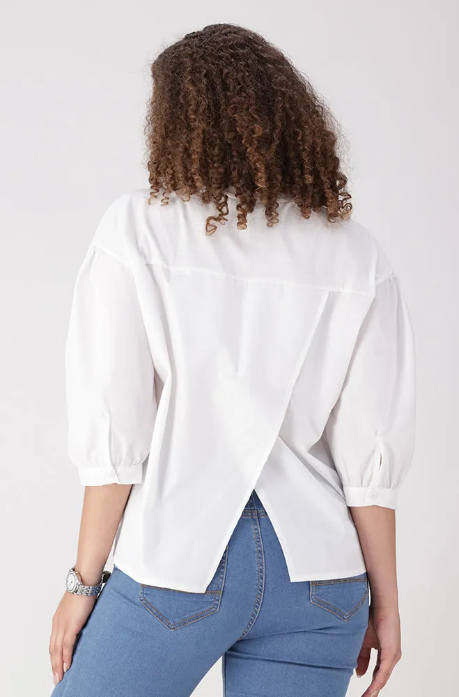 Sarah Knit Combo Top _ 156435 _ White sold by Dunns product image thumbnail 3