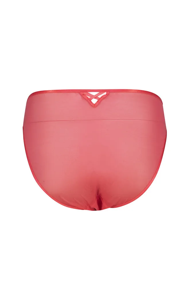 Dalia Lace/Mesh Bikini _ 152423 _ Coral sold by Dunns product image thumbnail 2