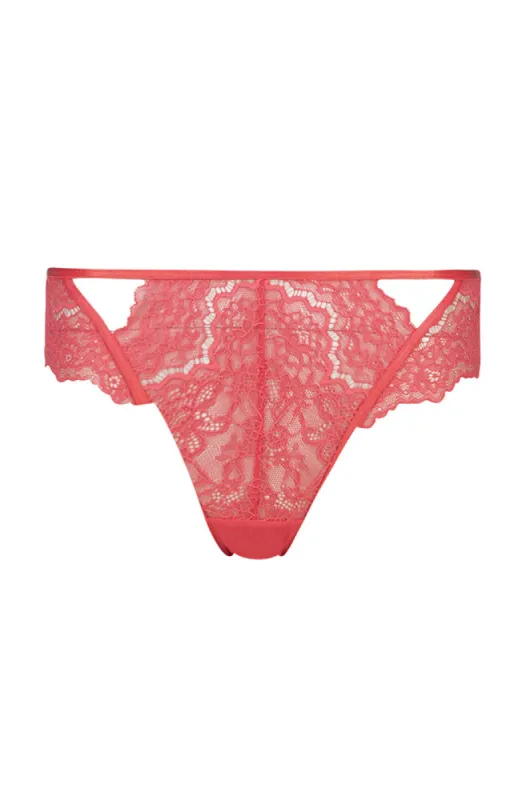 Dalia Lace/Mesh Bikini _ 152423 _ Coral sold by Dunns