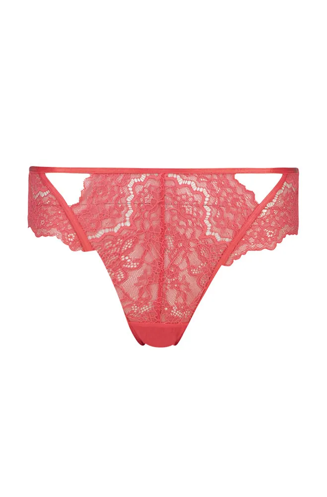 Dalia Lace/Mesh Bikini _ 152423 _ Coral sold by Dunns