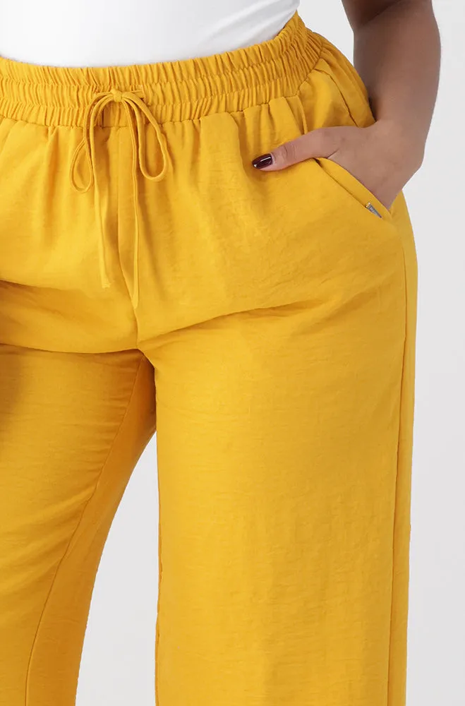 SAM WIDE LEG PANTS _ 155341 _ Ocre sold by Dunns product image thumbnail 4