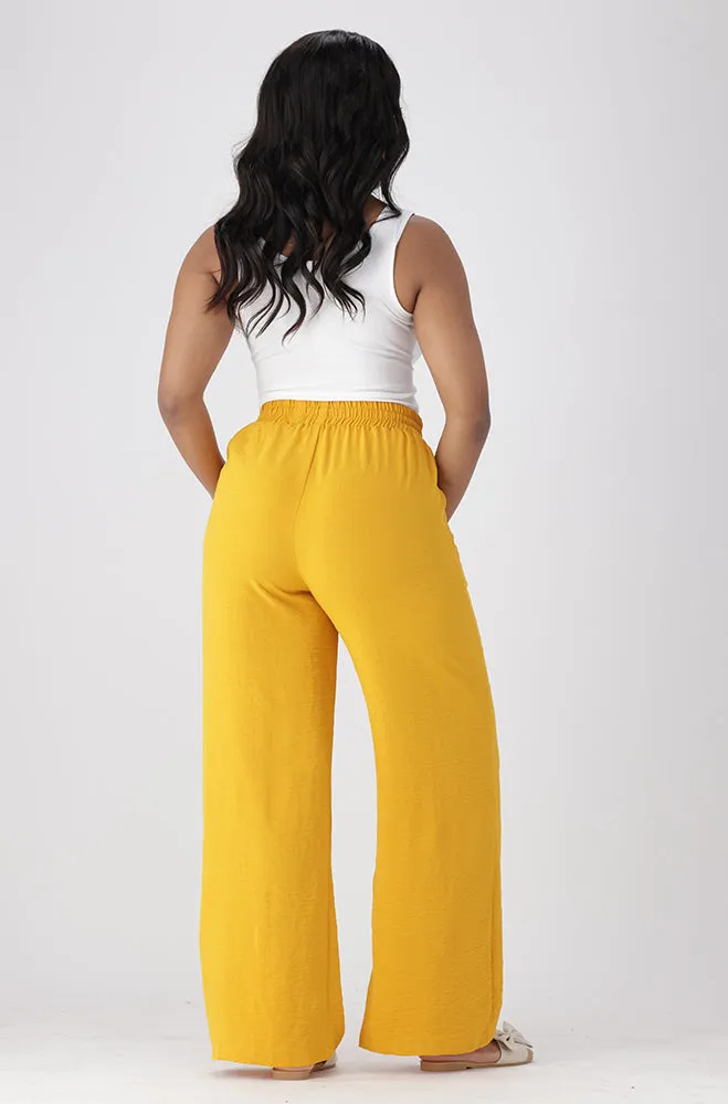 SAM WIDE LEG PANTS _ 155341 _ Ocre sold by Dunns product image thumbnail 5