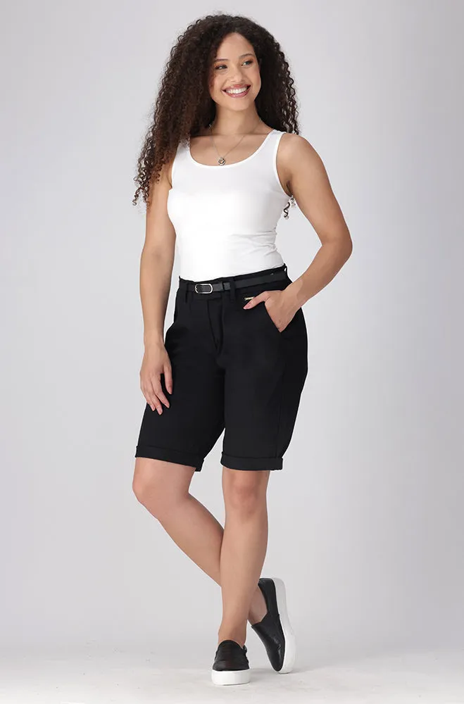 Ava Sateen Shorts _ 152780 _ Black sold by Dunns product image thumbnail 4
