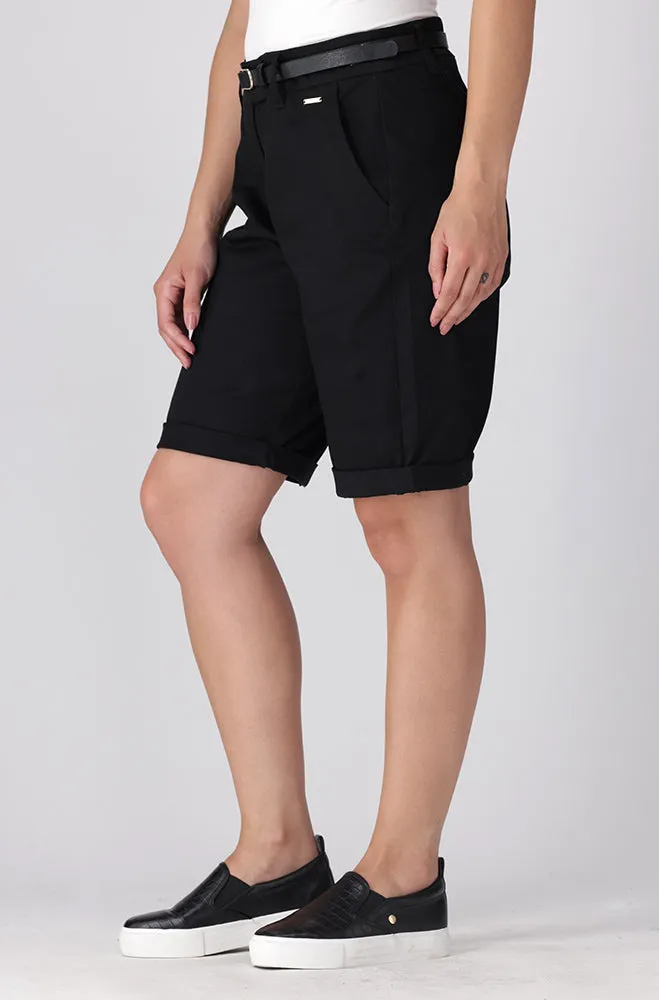 Ava Sateen Shorts _ 152780 _ Black sold by Dunns product image thumbnail 2