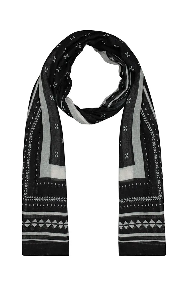 JENNY PRINTED COTTON SCARF sold by Dunns