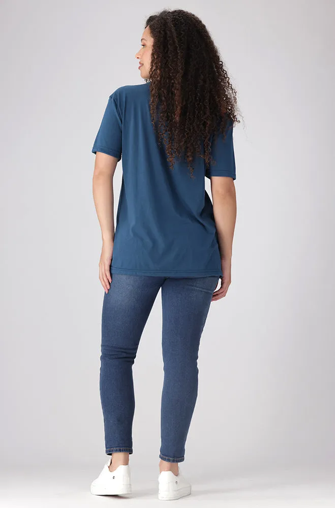 Zola Regular Fitted Graphic Tee _ 156065 _ Teal sold by Dunns product image thumbnail 5