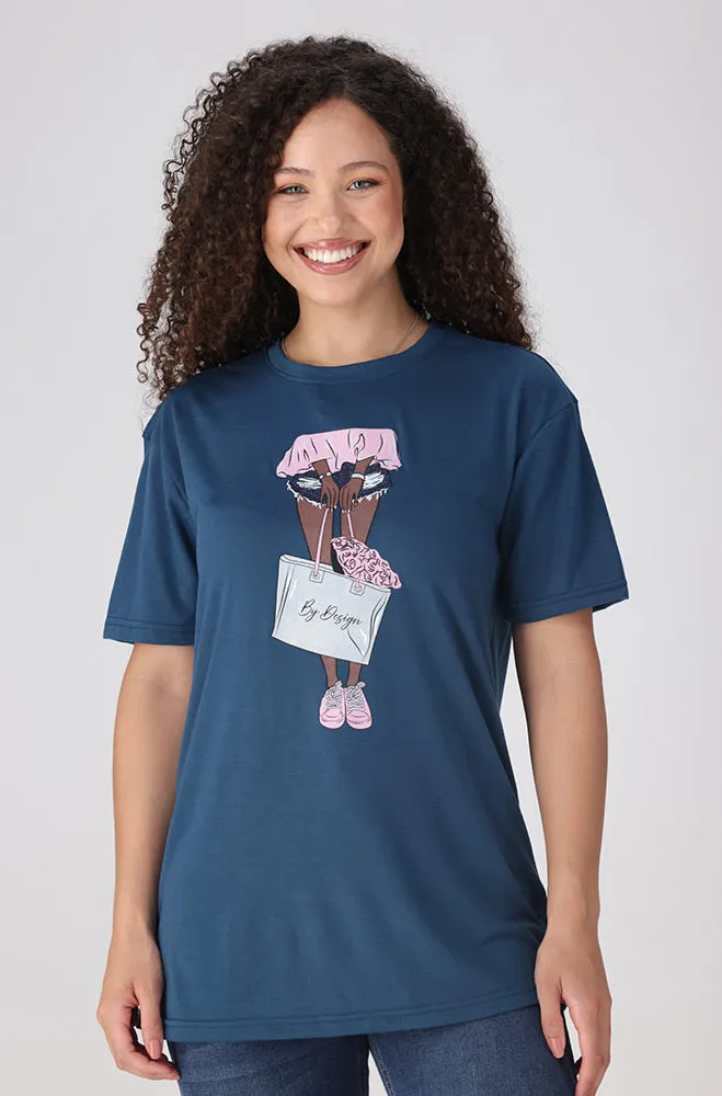 Zola Regular Fitted Graphic Tee _ 156065 _ Teal sold by Dunns