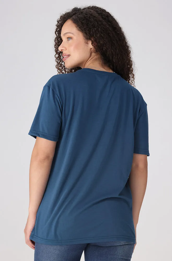 Zola Regular Fitted Graphic Tee _ 156065 _ Teal sold by Dunns product image thumbnail 3