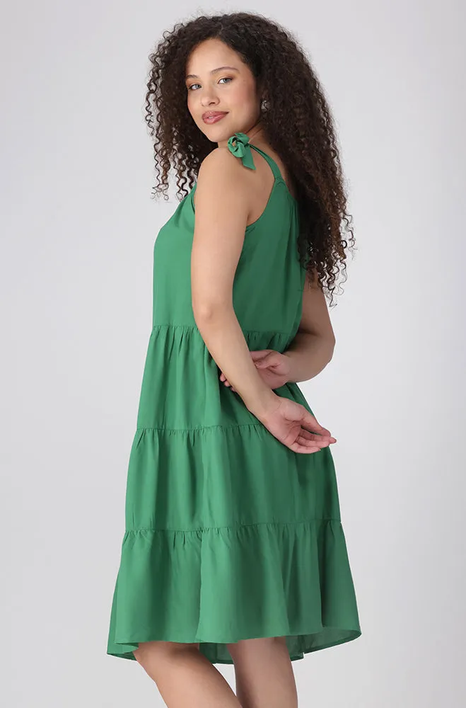 Laurel Strappy Tiered Dress _ 156134 _ Green sold by Dunns product image thumbnail 2