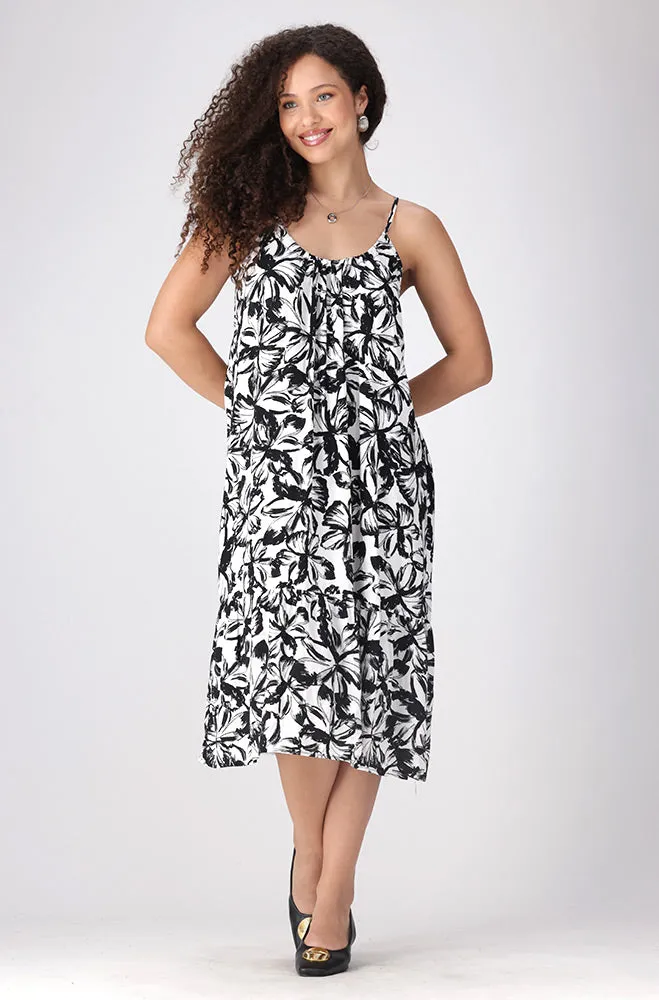 Laurel Strappy Tiered Dress _ 156135 _ Black sold by Dunns product image thumbnail 4
