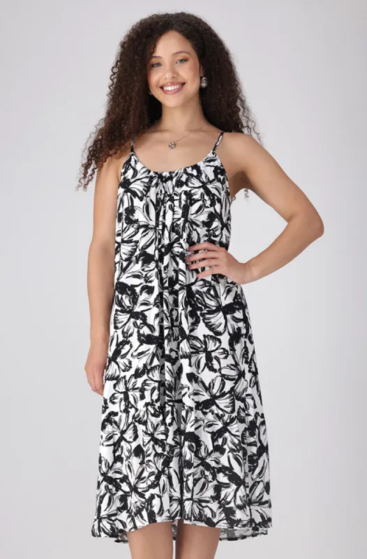 Laurel Strappy Tiered Dress _ 156135 _ Black sold by Dunns