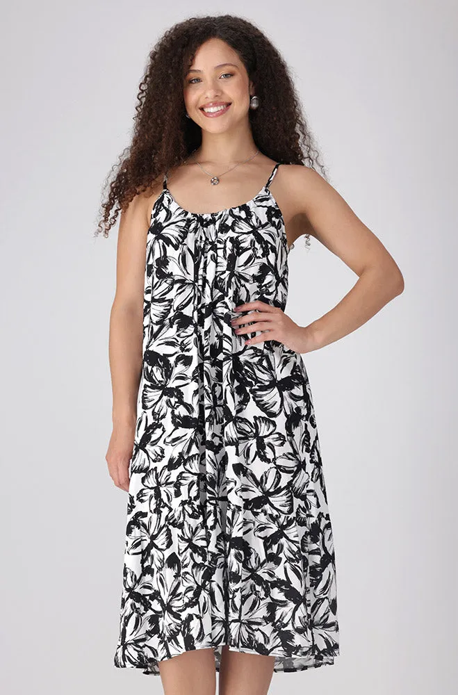 Laurel Strappy Tiered Dress _ 156135 _ Black sold by Dunns