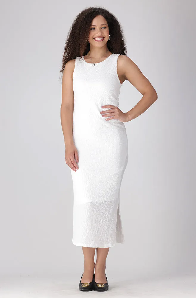 Jeniffer Sleevless Bodycon Dress _ 156498 _ White sold by Dunns