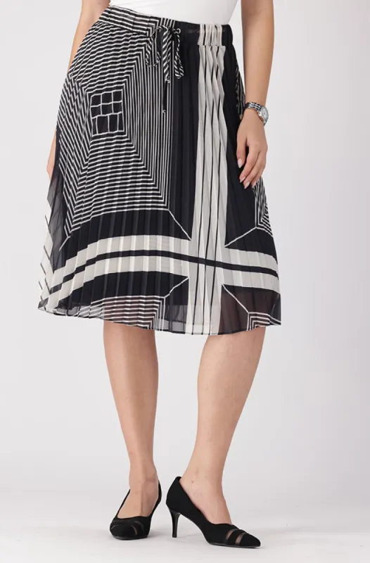 Iris Pleat Skirt _ 156459 _ Multi sold by Dunns