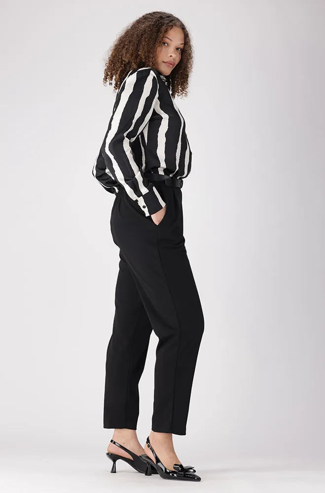 Sarah Belted Smart Pants _ 156313 _ Black sold by Dunns product image thumbnail 4
