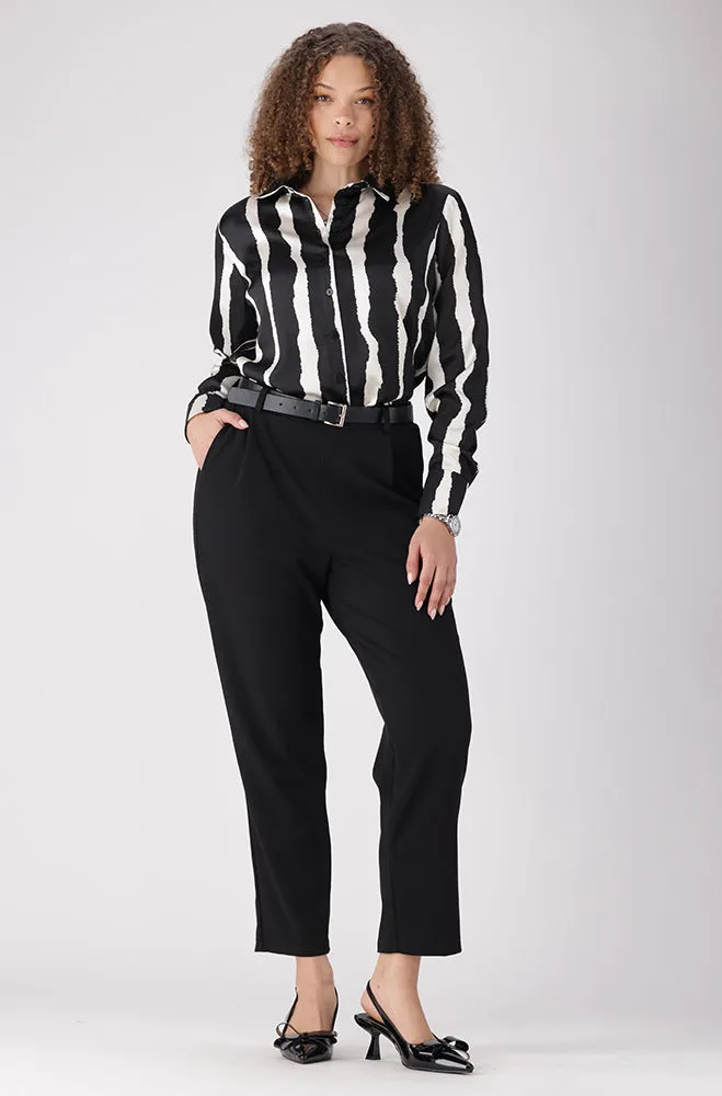 Sarah Belted Smart Pants _ 156313 _ Black sold by Dunns product image thumbnail 3
