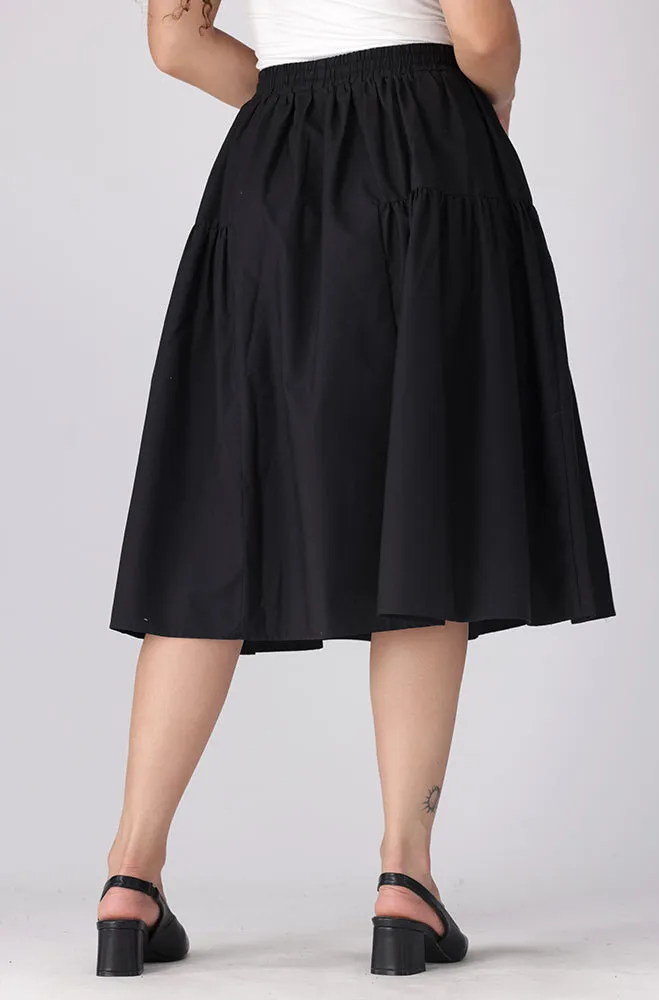 Mia Tiered Skirt _ 156354 _ Black sold by Dunns product image thumbnail 3