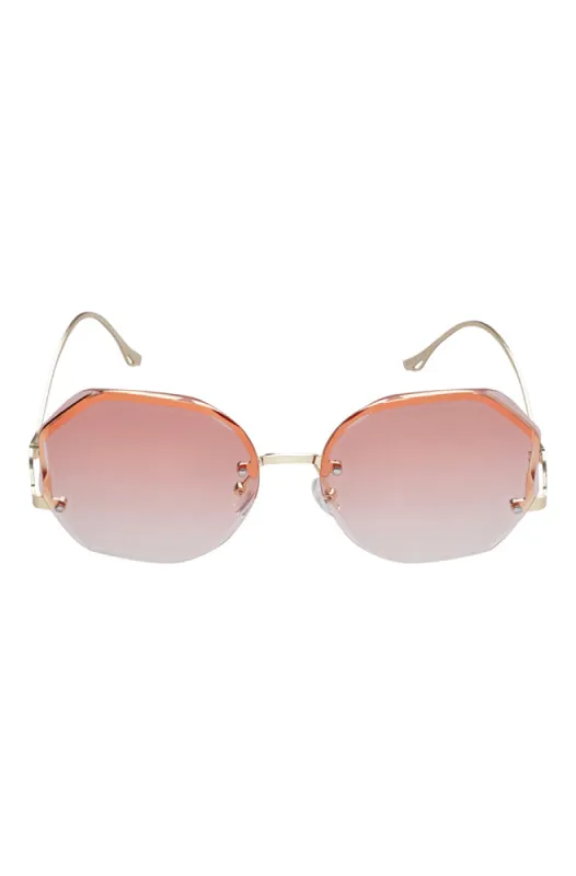 Monica Shaped Sunglasses _ 158022 _ Pink sold by Dunns