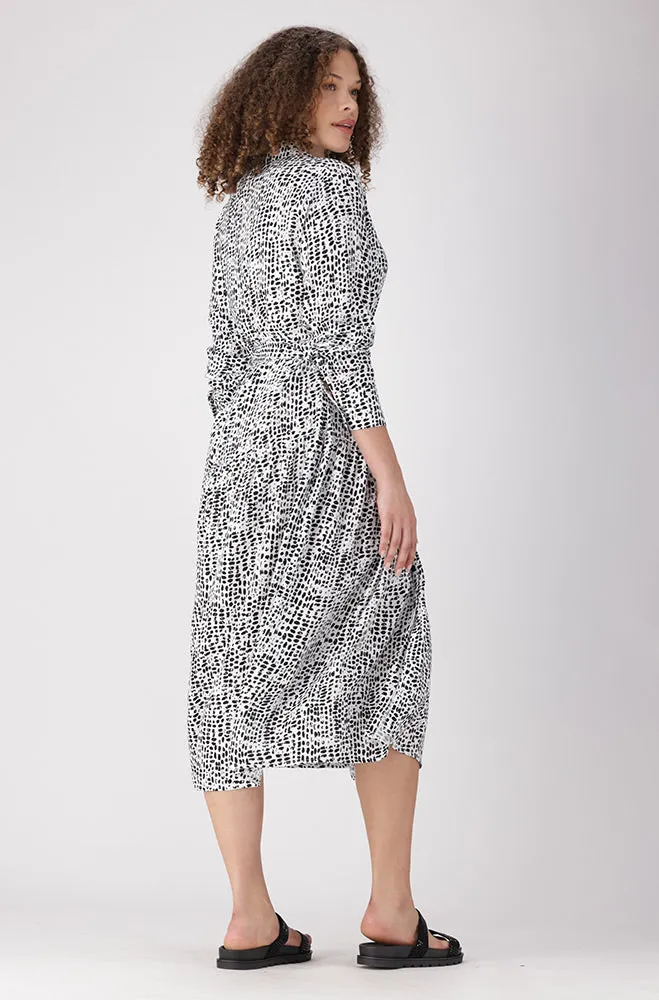 Lola Belted Tiered Dress _ 156253 _ Black sold by Dunns product image thumbnail 4