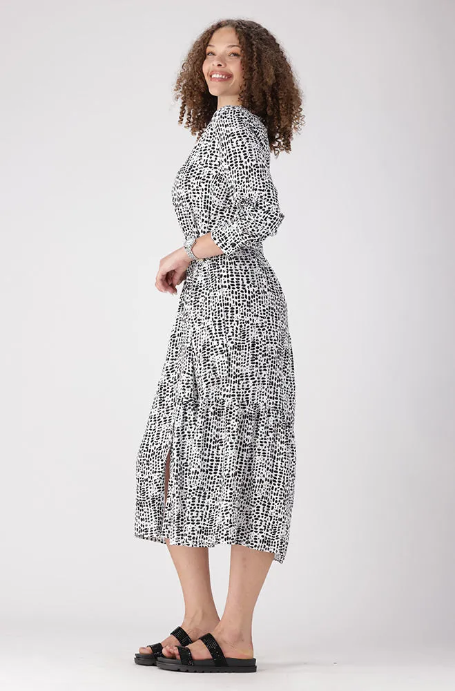 Lola Belted Tiered Dress _ 156253 _ Black sold by Dunns product image thumbnail 2