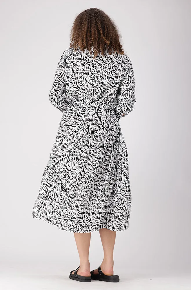 Lola Belted Tiered Dress _ 156253 _ Black sold by Dunns product image thumbnail 3