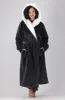 Koala Face Hooded Wrap Gown _ 158319 _ Charcoal sold by Dunns