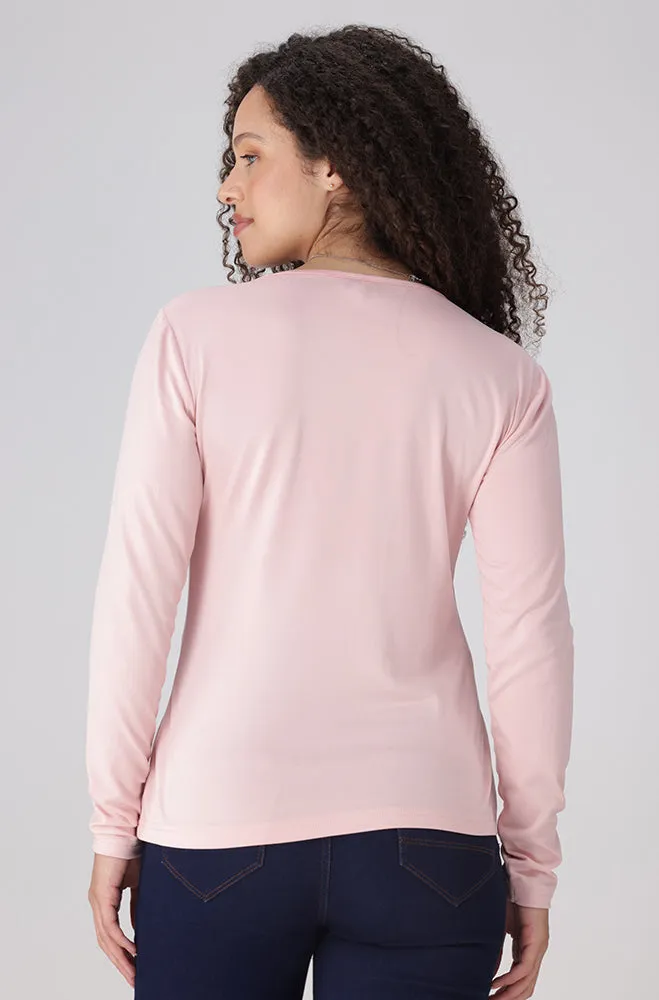 Cleo Crew Neck Tee _ 158030 _ Pink sold by Dunns product image thumbnail 3