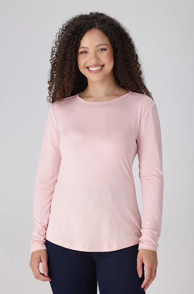 Cleo Crew Neck Tee _ 158030 _ Pink sold by Dunns
