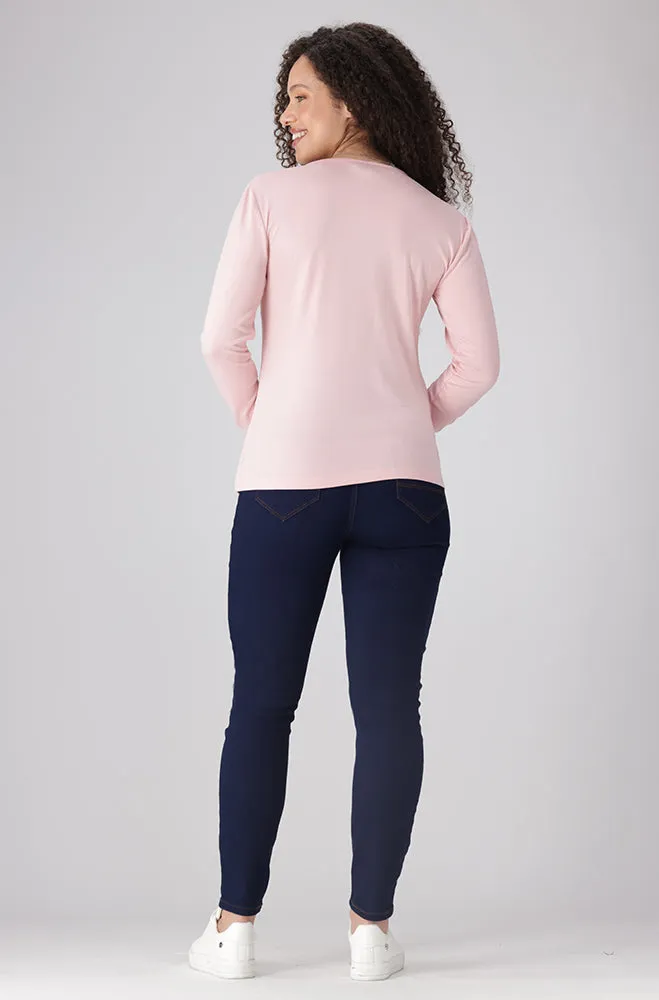 Cleo Crew Neck Tee _ 158030 _ Pink sold by Dunns product image thumbnail 5