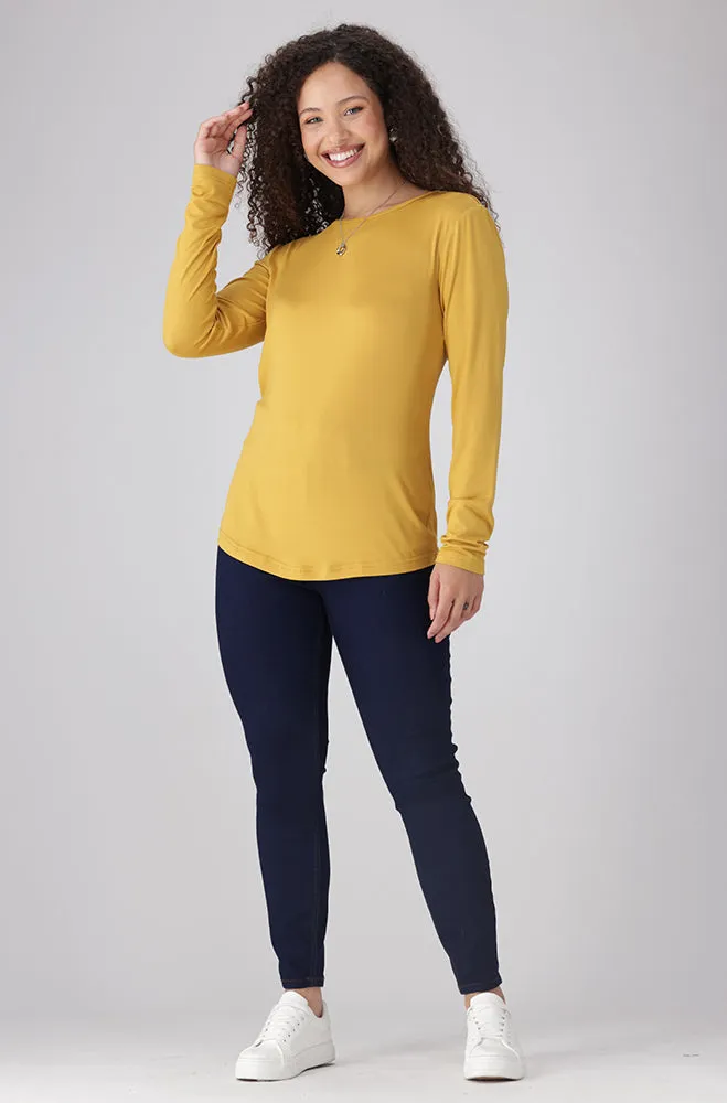 Cleo Crew Neck Tee _ 158023 _ Yellow sold by Dunns product image thumbnail 4