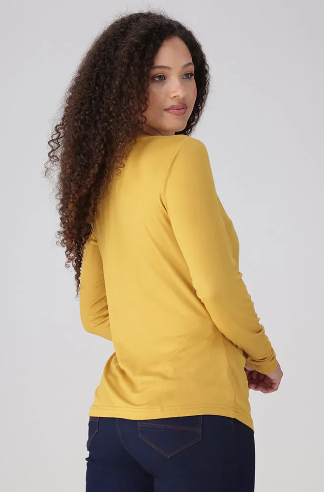 Cleo Crew Neck Tee _ 158023 _ Yellow sold by Dunns product image thumbnail 3