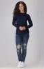 Cleo Crew Neck Tee _ 157978 _ Navy sold by Dunns