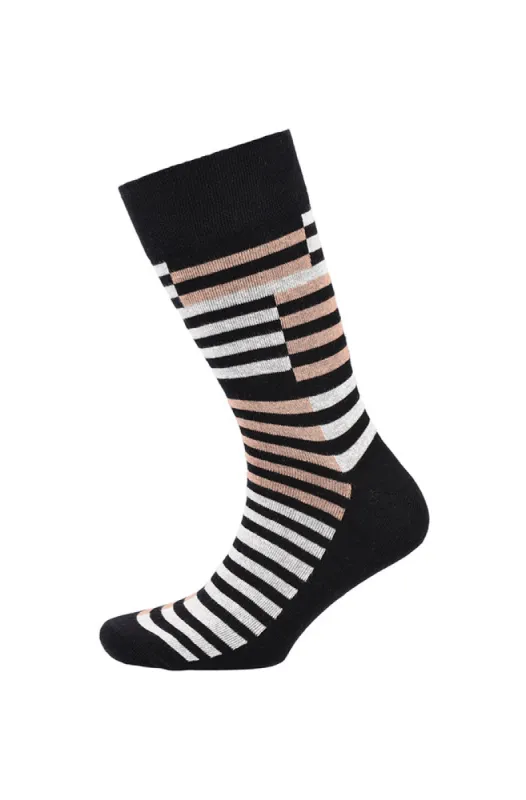Drew Single Sock _ 156943 _ Black sold by Dunns