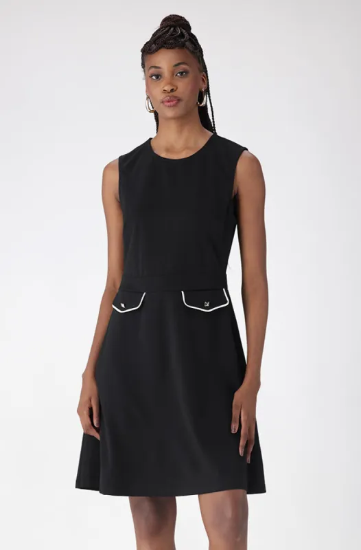 Penny Pocket Sleeveless Dress _ 156380 _ Black sold by Dunns
