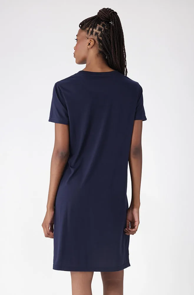 Koko T Shirt Dress _ 156069 _ Navy sold by Dunns product image thumbnail 3