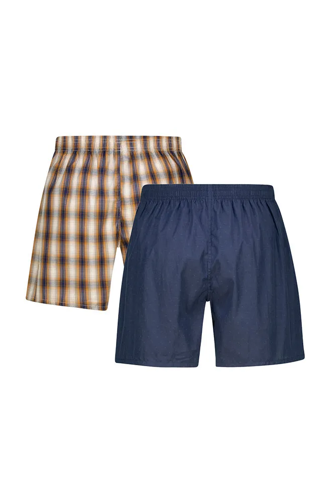 Tyrese Woven Boxers 2 Pk _ 155901 _ Blue sold by Dunns product image thumbnail 2