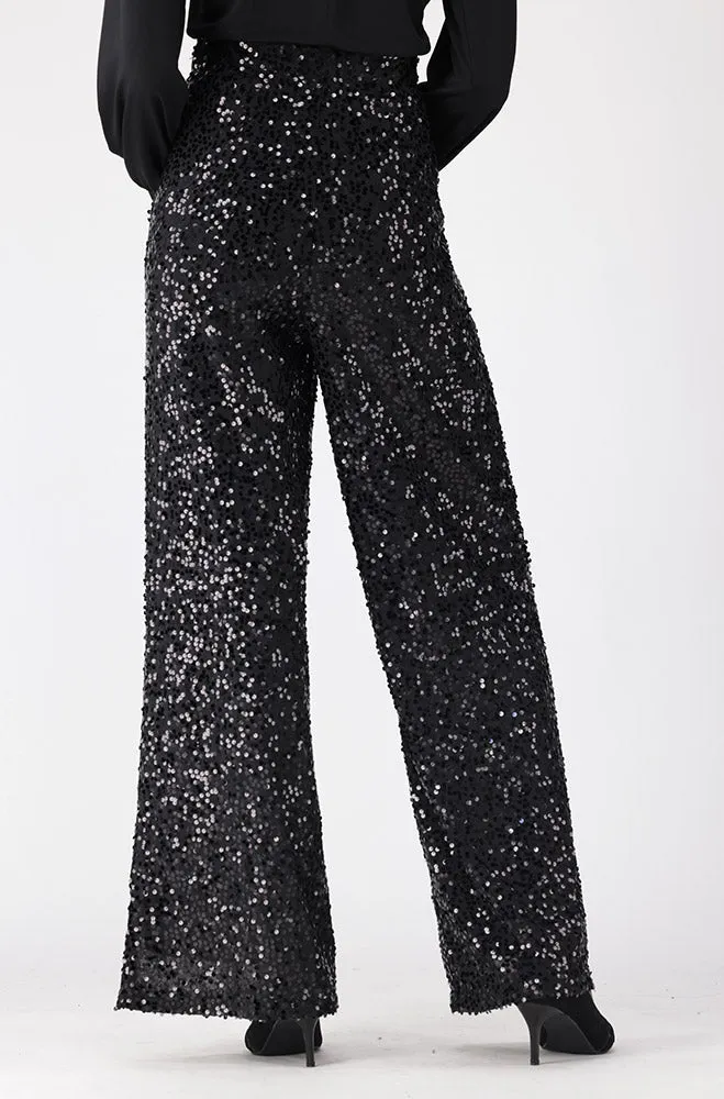 Gloria Sequin Pant _ 156131 _ Black sold by Dunns product image thumbnail 3
