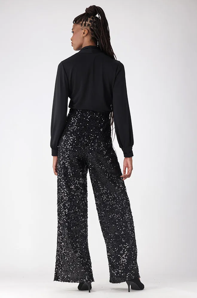 Gloria Sequin Pant _ 156131 _ Black sold by Dunns product image thumbnail 5