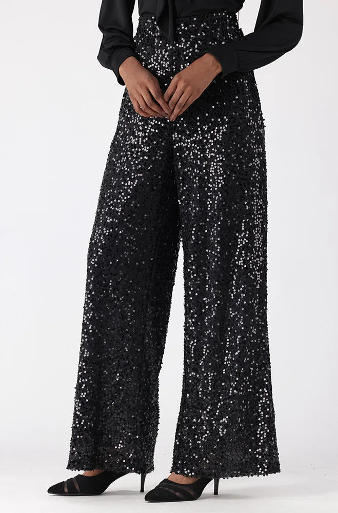 Gloria Sequin Pant _ 156131 _ Black sold by Dunns product image thumbnail 2