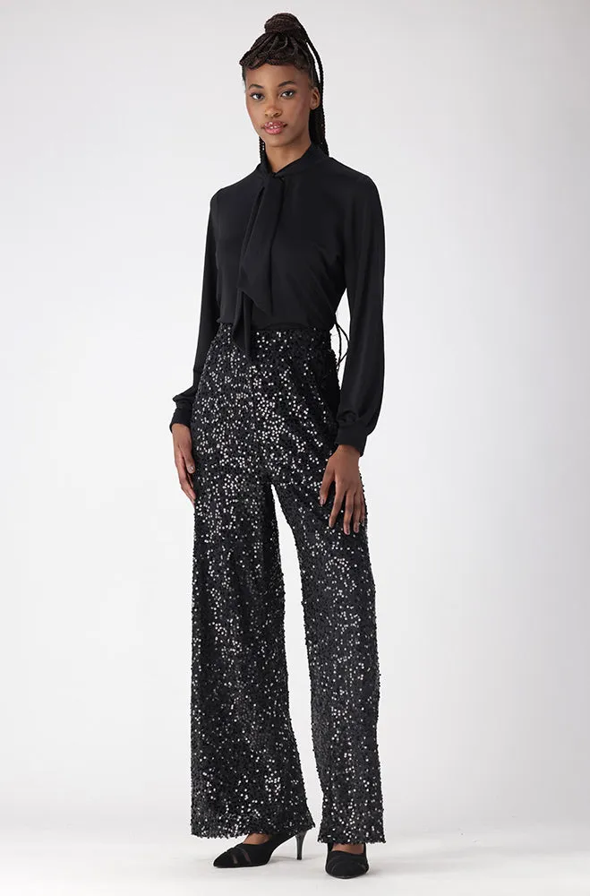 Gloria Sequin Pant _ 156131 _ Black sold by Dunns product image thumbnail 4
