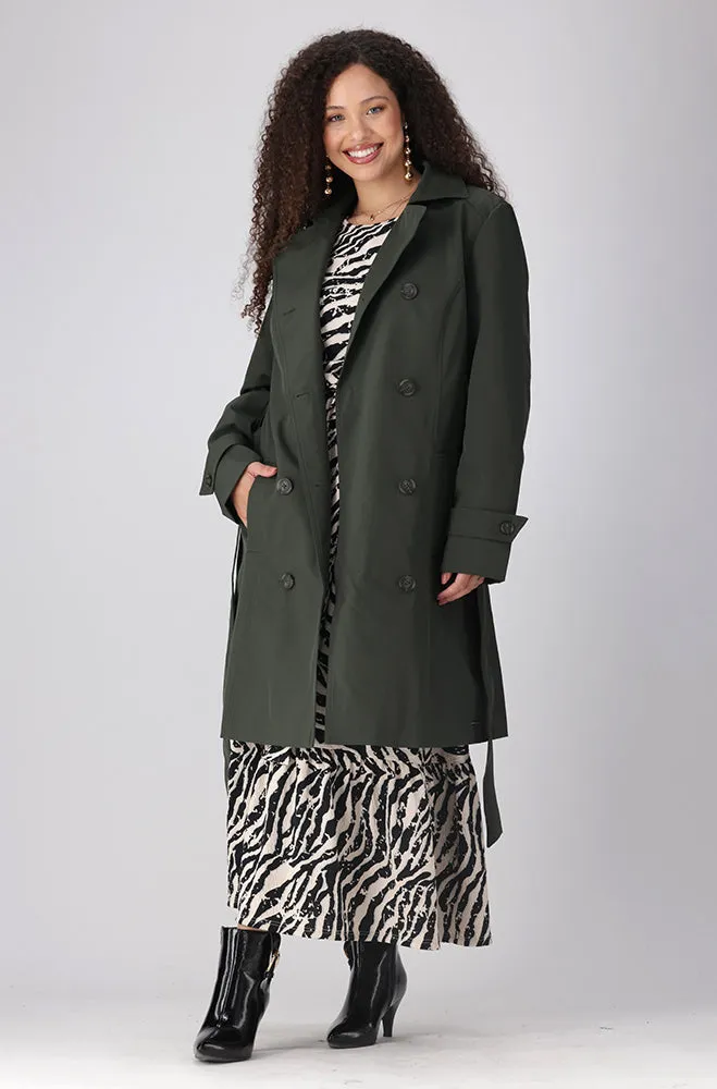 ELOISE TRENCH COAT _ 155904 _ Olive sold by Dunns product image thumbnail 4