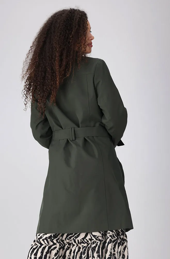ELOISE TRENCH COAT _ 155904 _ Olive sold by Dunns product image thumbnail 3