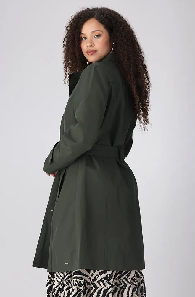 ELOISE TRENCH COAT _ 155904 _ Olive sold by Dunns product image thumbnail 2